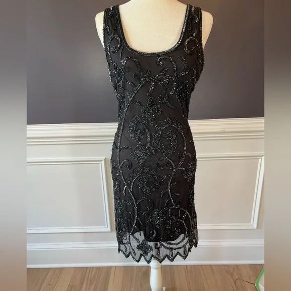 prelude beaded dress Primavera Couture 3902 Bugle Beaded Prom Dress  Glass Slipper Formals